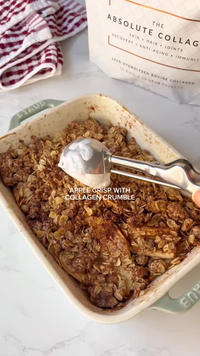 Apple Crisp with Collagen Crumble