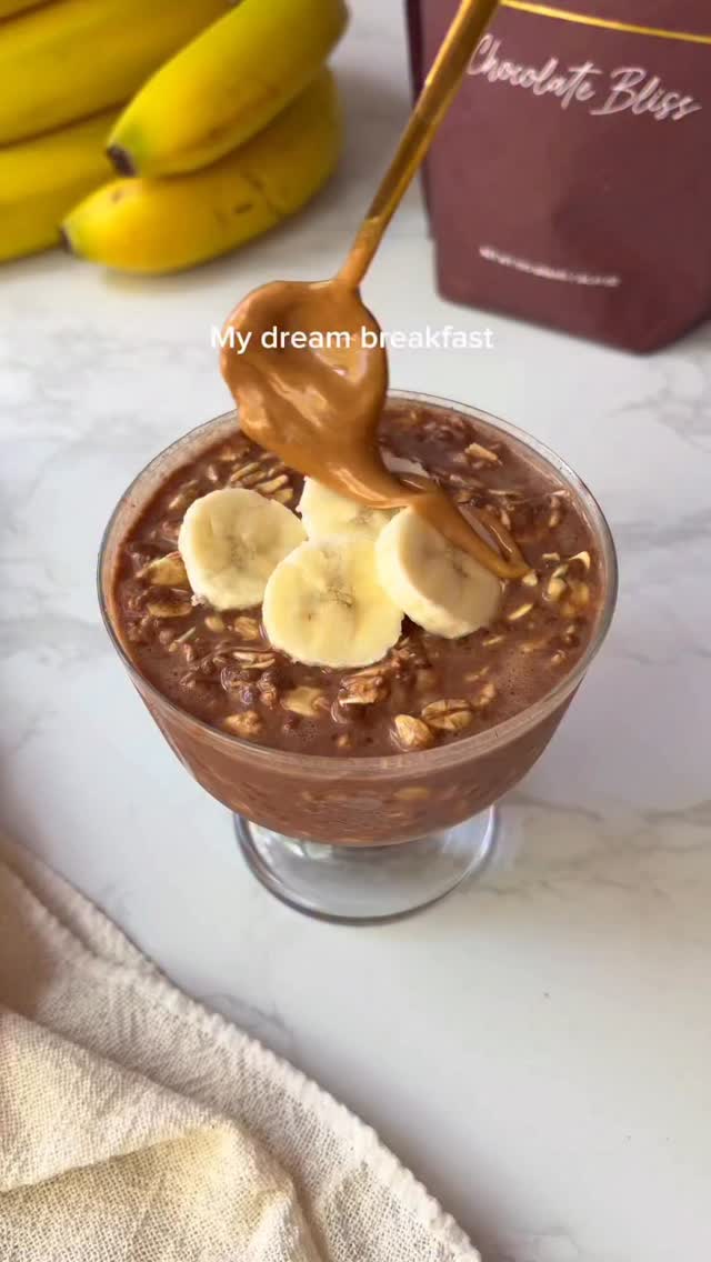Banana Brownie Overnight Oats