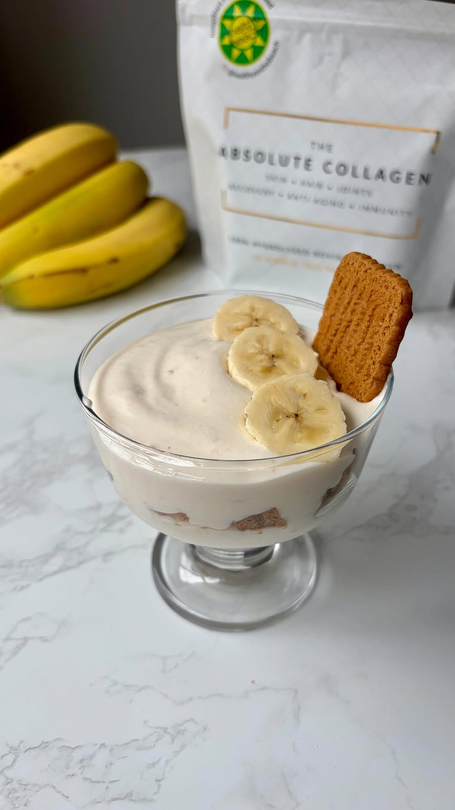Banana Cream Cottage Cheese Pudding