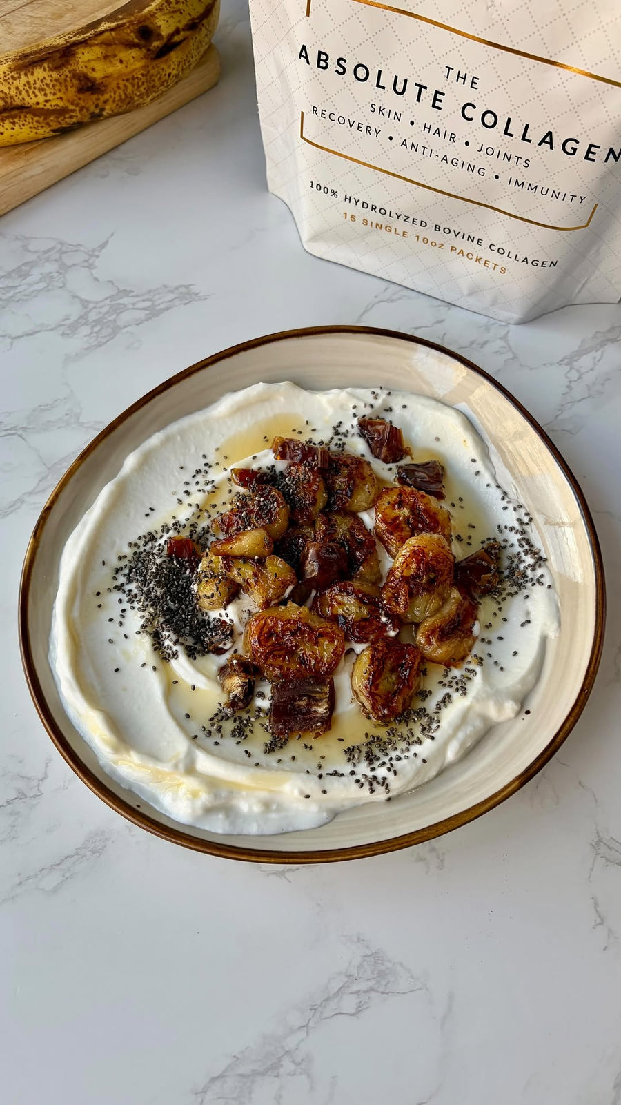 Caramelized Banana Yogurt Bowl