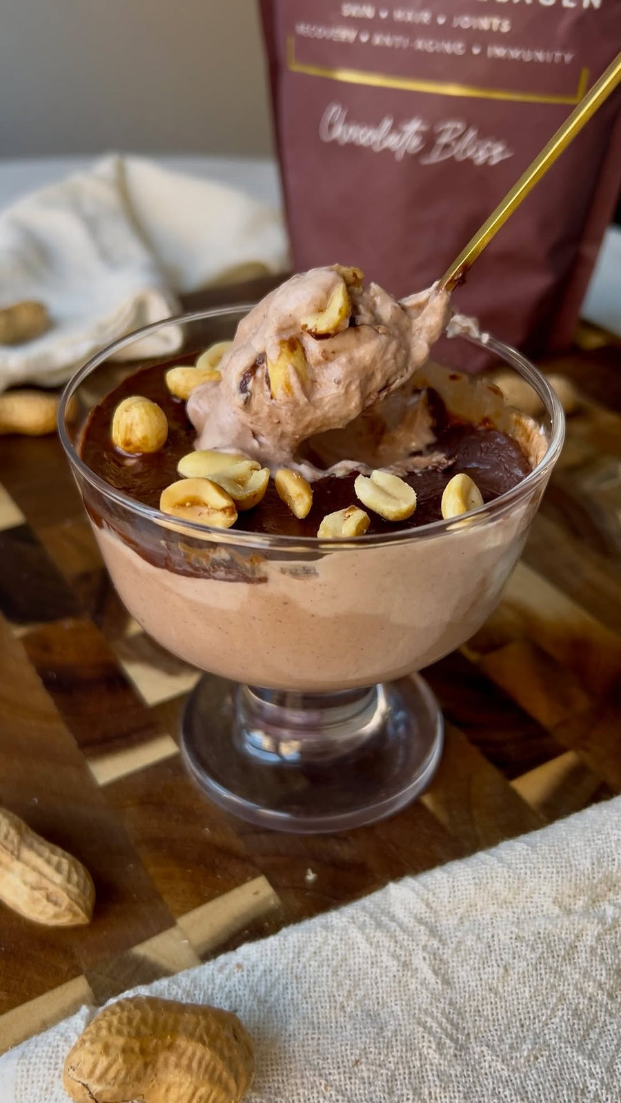 Chocolate Collagen Mousse with a Crackable Shell